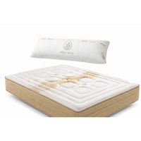 colchon viscoelastico premium 135 x 190 cm 24 cm confort superior y soporte equilibrado real confort - regalo almohada visco aloe vera de copos