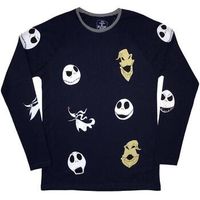 nightmare before christmas camiseta manga larga ro12502 para hombre