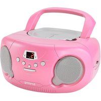original boombox gv-ps733 portable fmam boombox - pink pink