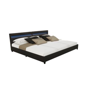 Cama Familiar Con Cajones Nube - 270 X 200 Cm Sin Colchón Negro