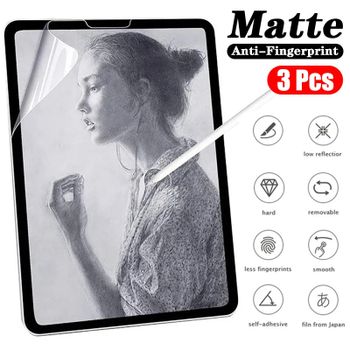 Como papel Protector de pantalla película mate PET pintura escribir para iPad 10 2022 9 8 7 Air 5 4 3 Mini 6 5 4 Pro 12,9 11 10,9 10,5 10,2