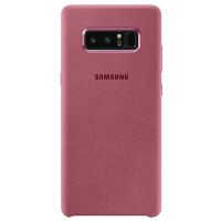 samsung alcantara cover rosa para galaxy note 8