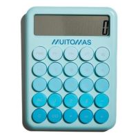 calculadora muitomas calculatorlb 12 digitos escritorio azul claro