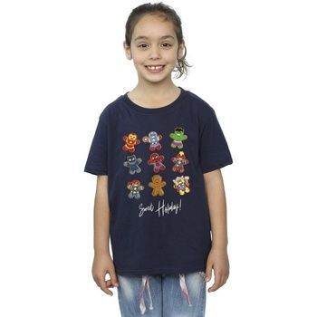 Marvel Camiseta Gingerbread Avengers para niña