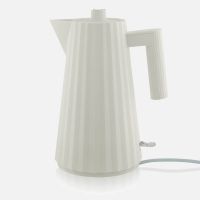 alessi electric kettle - plisse white - 17l