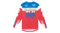 camiseta de manga larga sprint de troy lee designs rojo azul