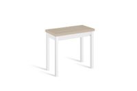 mesa cocina extensible libro 80x4080 cm roble pata blanco