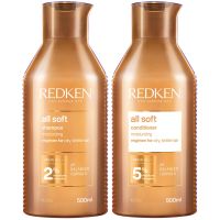 redken all soft shampoo and conditioner routine for dry brittle hair 500ml