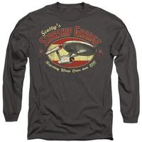 star trek camiseta manga larga scottys garage para hombre