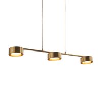 lampara de techo aluminio y silicona  108 cm