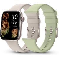 spc smartee duo 2 reloj smartwatch con correa de regalo beigeverde