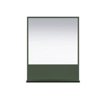 reloj de pared con 1 estante l60 cm - verde y negro