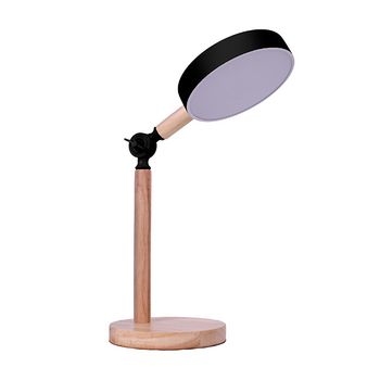Flexo serie luppa 2x12w led 3000-4000-6500k 1800lm al.48,5xd.15cm negro/madera