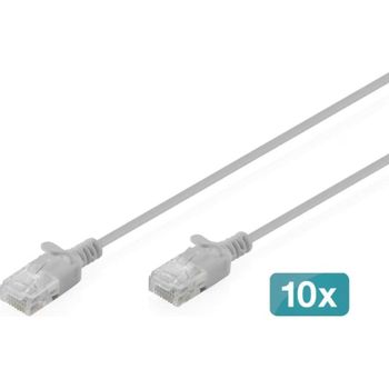 Cable de Red Digitus CAT6 U/UTP Slim 3m Gris