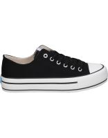 zapatillas planas y bajas para mujer mustang 60173 negro 36