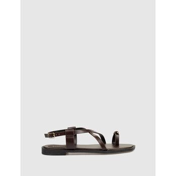 Kamome Trends Sandalias SANDALIA DE DEDO GIANNA MARRÓN para mujer