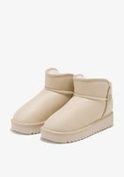 botas repelente al agua - nordic low basic beige - beige