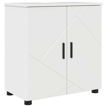 Gabinete De Baño | Armario De Baño Con Almacenamiento Brillante 61 X 35 X 64 Cm