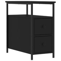 mesita de noche madera de ingenieria negro 30x60x60 cm vidaxl