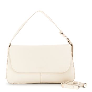 bolso de hombro efecto piel martillada con motivo de cinturón y accesorio de logotipo powder
