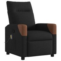 sillon reclinable de masaje de tela negro cfw706261
