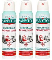 sanytol desodorante desinfectante para calzado 3 x 150 ml