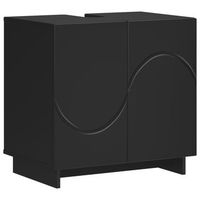 mueble de bano negro 60 x 41 x 58 cm madera de ingenieria vidaxl