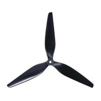 hqprop mq10x5x3 1050 helice de 10 pulgadas de fibra de carbono y nylon de 3 palas cw  ccw para carreras de drones rc fp