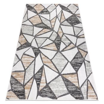 Alfombra Sisal Cooper Mosaico 22208 Crudo / Negro 160x220 Cm