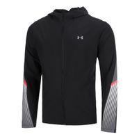 under armour velociti storm hooded chaqueta para correr hombres-negrogris
