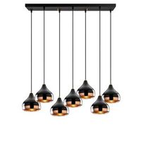 lampara de techo yildo-6894 negro metal 88x36x112 cm