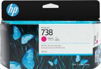 cartucho de tinta original hp designjet 738 de 130 ml magenta