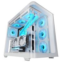mars gaming mc-fusion gaming atx cristal templado continuo curvo doble camara blanco