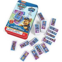 dominos paw patrol 28 piezas lata metalica para 2-4 jugadores