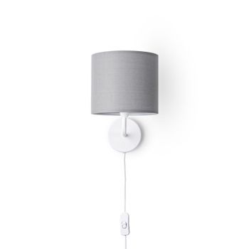 Aplique de pared Elio gris claro