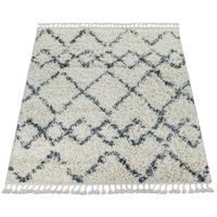 alfombra de pelo largo nadori beige 120x170 cm