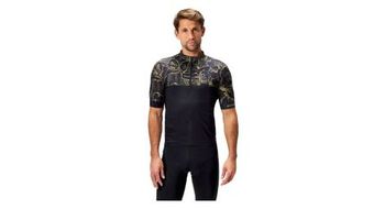 Maillot endura fs260 floral manga corta hombre negro