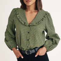 nobodys child emmie gingham blouse - uk 14