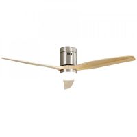 fabrilamp aguilon ventilador de techo con luz y mando 39w niquelhaya