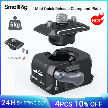 SmallRig Drop-in HawkLock Universal Mini abrazadera y placa de liberación rápida para Sony DSLR bloquea rápidamente monitores compatibles luces LED