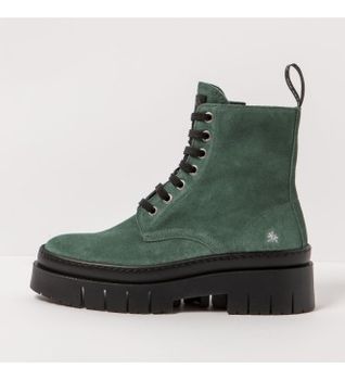 Art para mujer. 11953S1UM003_0G3 Botines de piel 1953S Silk Suede Alpine/Amberes (36), Plano, 1 a 3cm, Casual, Verde