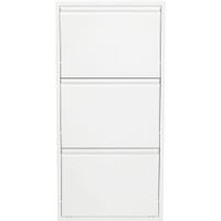 zapatero de 3 compartimentos blanco