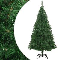 arbol de navidad artificial con ramas gruesas pvc verde 210 cm vidaxl