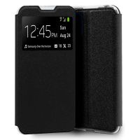 cool funda flip cover liso negro para motorola moto g9 plus