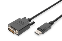 cable adaptador displayport dp - dvi 241 mm 2 m con bloqueo compatible con dp 11a ce sw