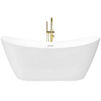 banera de pie rea ferrano slim 170 tapa negra white 170 x 80 x 72 cm