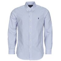 polo ralph lauren camisa manga larga camisa de corte recto en popelin premium para hombre