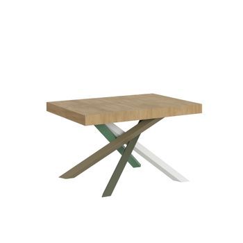 Mesa Extensible 90x140/244 Cm Volantis Roble Natural Estructura Multicolor 4/a