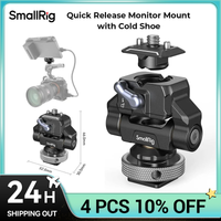 smallrig-soporte de liberacion rapida para monitor de camara montaje con zapata fria giratorio de 360  e inclinacion ajustable de 170  soporte hawklock