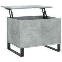 mesa de centro con diseno atemporal con tapa elevable 60 x 445 x 45 cm madera de ingenieria gris y metal dec039318
